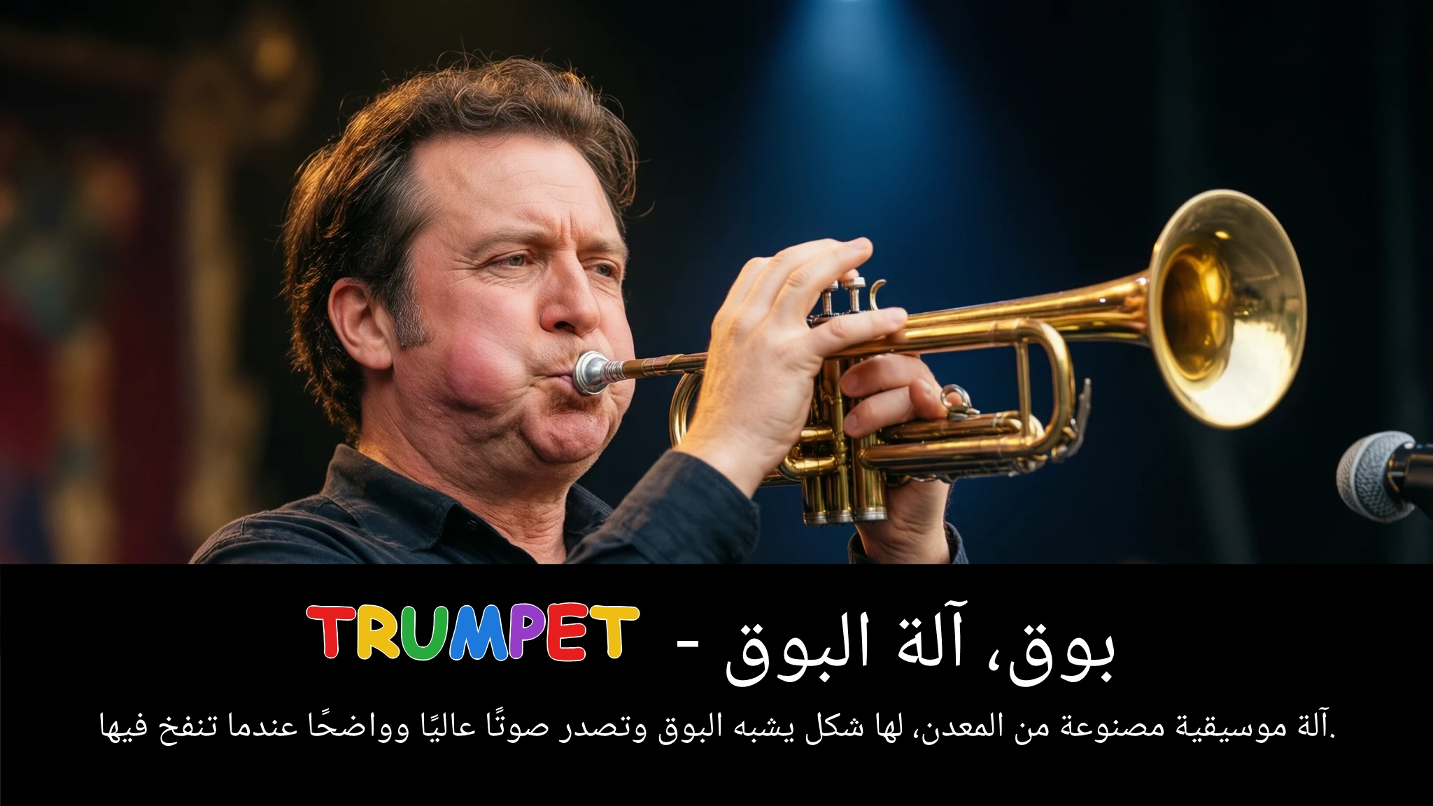Arabic Illustration for trumpet